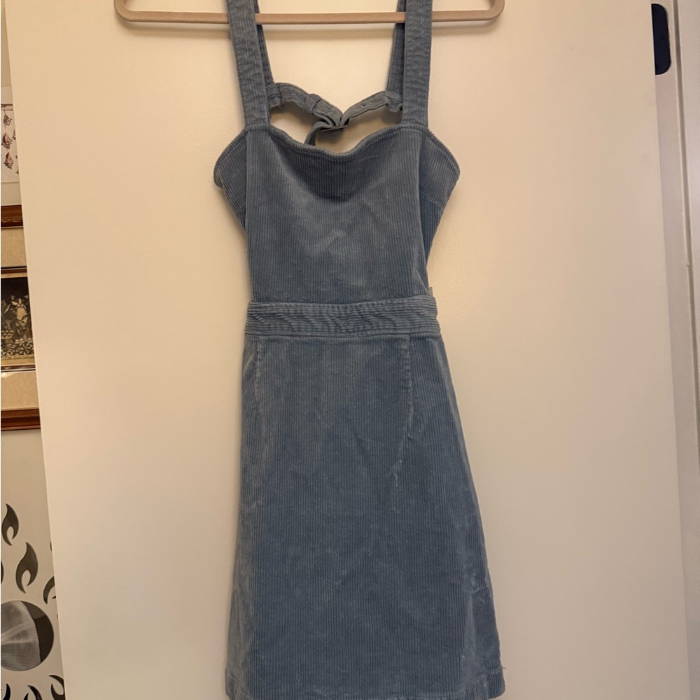 Forever 21 Light Blue Corduroy Mini Dress